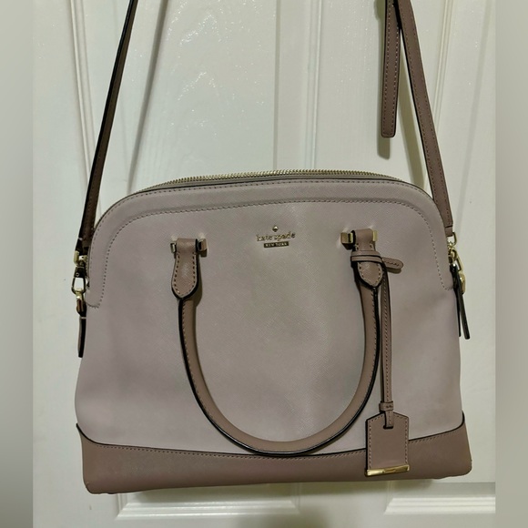 Kate Spade Cameron Street colorblock Dusty Pink/Mauve Crossbody w/ Dust Cover - Picture 3 of 11